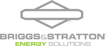 The image displays a logo with the text  BRIGGS   STRATTON ENERGY SOLUTIONS  prominently featured, along with the name of a company,  B S Energy Solutions,  and a graphic design element resembling a stylized  S  or  E  in white, set against a dark background.